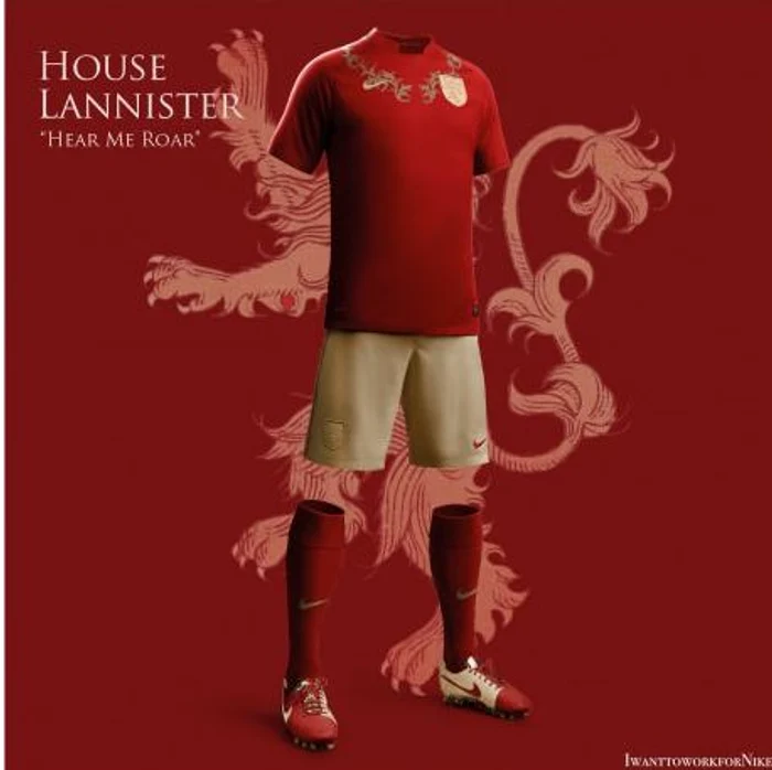 Aşa ar arăta echipele de fotbal din The Game of ThronesFoto 9gag/nike