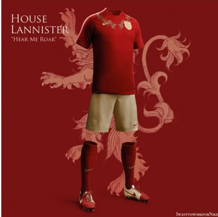 
    Aşa ar arăta echipele de fotbal din The Game of ThronesFoto 9gag/nike  