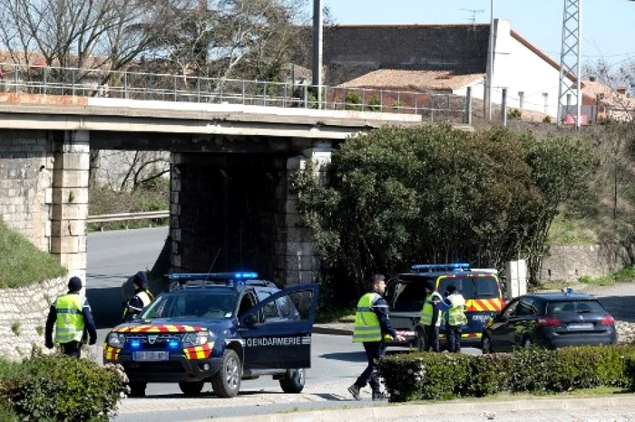 Luare de ostatici Trebes Franţa. FOTO AFP