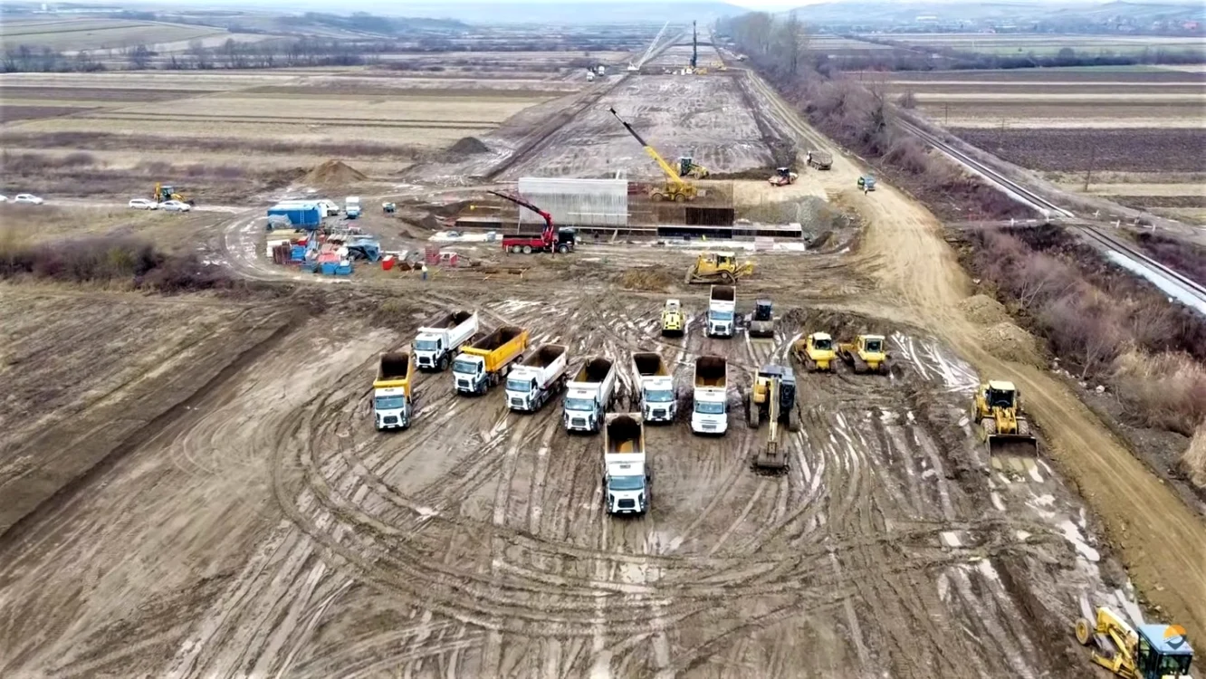 Ciot din Autostrada Transilvania. FOTO Facebook Asociaţia Pro Infrastructura