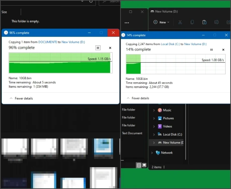SSD ADATA 840 Legend test copiere