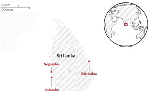 Cele opt explozii au avut loc în Colombo, Batticalao şi Negombo jpeg