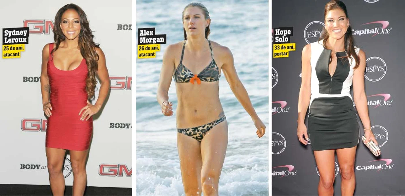 
    Cu câteva fotbaliste sexy în lot, naţionala feminină a SUA joacă în această noapte finala Campionatului MondialFoto: Guliver/Splashnews/Photoland/Wenn  