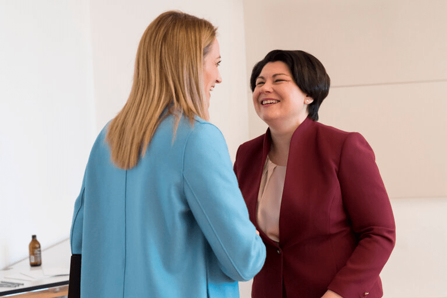 Roberta Metsola și Natalia Gavrilița s-au întâlnit în Germania. Mesajul șefei Parlamentului European pentru Rep. Moldova