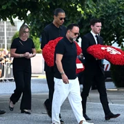 Van Djik și colegii săi de la Liverpool, prezenți la înmormântarea lui Diogo Jota. Foto Profimedia