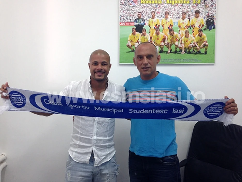 
    Wesley, cel mai bun marcator străin din Liga 1 cu 61 de goluri în 113 partide (foto CSMS Iaşi)  