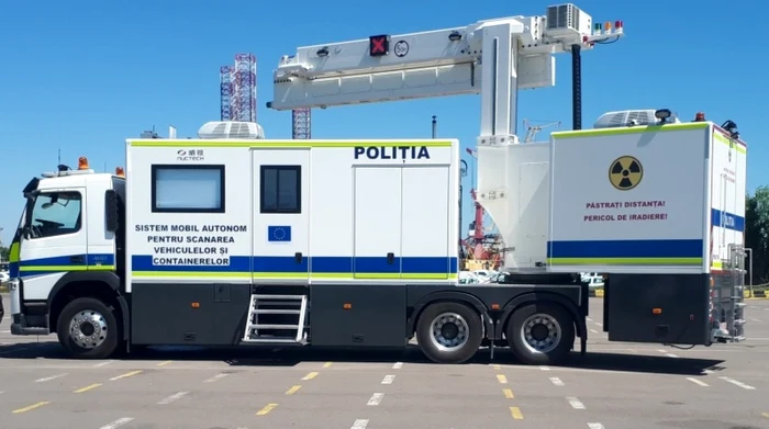 Cargoscanul Poliţiei Române foto: Poliţia Română