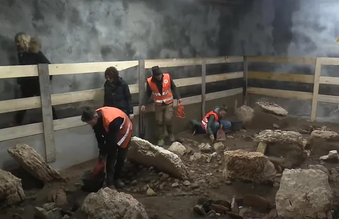 Necropola a fost descoperită în nordul Italiei FOTO: captură video