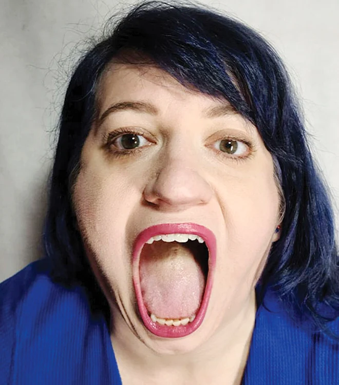 Marie Pearl Robinson e mândră de gura ei. SURSĂ FOTO: Guinness World Records