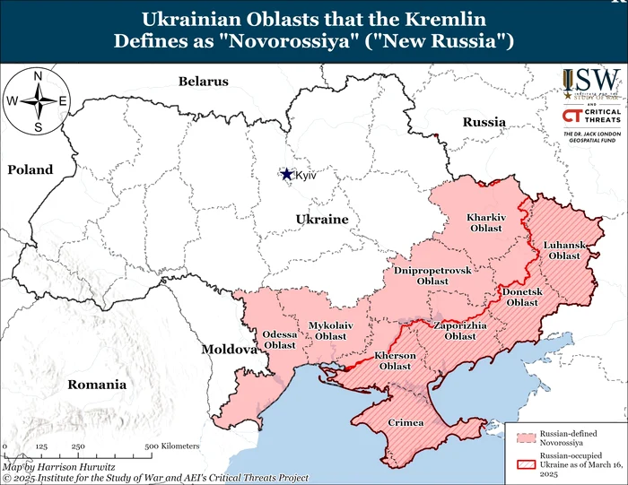 Teritoriile ucrainene pe care le revendică Rusia 