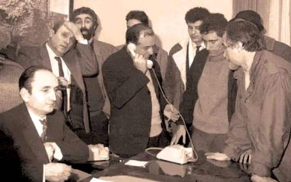 În timpul evenimentelor din decembrie 1989. FOTO Arhivă