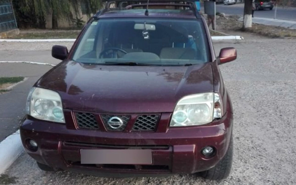 Maşina condusă de şoferul prins fără permis FOTO Poliţia de Frontieră
