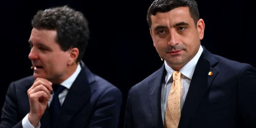 George Simion și Nicușor Dan FOTO Profimedia