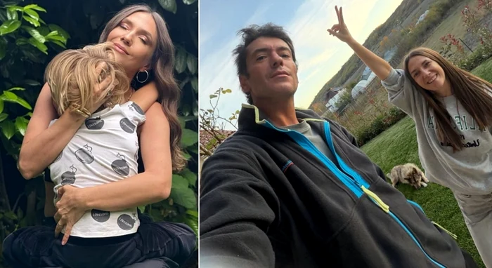 Adela Popescu, Radu Vâlcan și fiul lor / Foto: Instagram