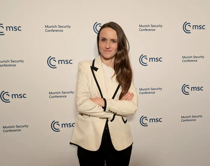 Oana Toiu la Conferința de Securitate de la Munchen. FOTO: X
