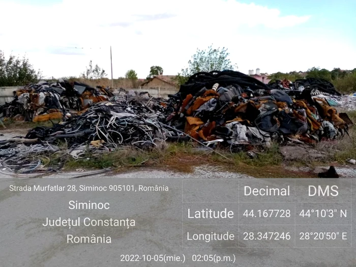 Deșeurile aparțin unei firme aflate în faliment FOTO: Garda de Mediu Constanța