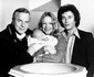 Robert Powell, soția sa, primul lor copil și nașul acestuia, Franco Zeffirelli FOTO lprofimedia 0750144707 jpg
