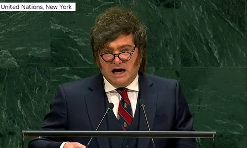 javier Milei ONU captura Sky News png