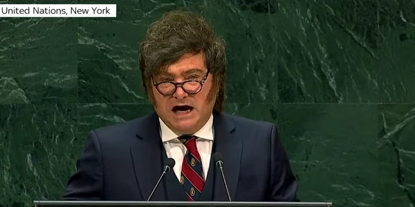 javier Milei ONU captura Sky News png