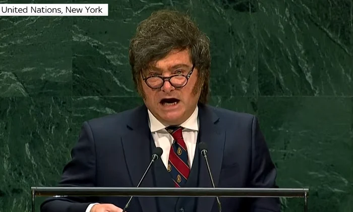 javier Milei ONU captura Sky News png