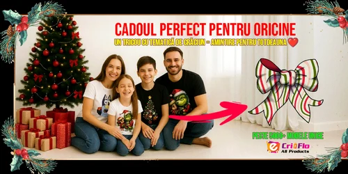 Tricouri de Crăciun pentru familie – cadoul perfect pentru oricine Sursă eMAG