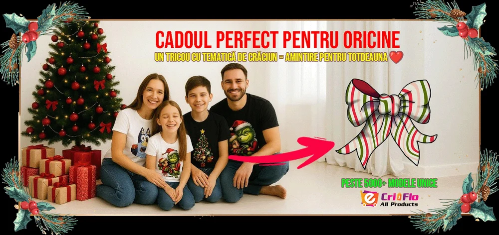 Tricouri de Crăciun pentru copii și familie – Cadouri unice, outfituri cozy și reduceri exclusive eMAG: magia sărbătorilor în casa ta