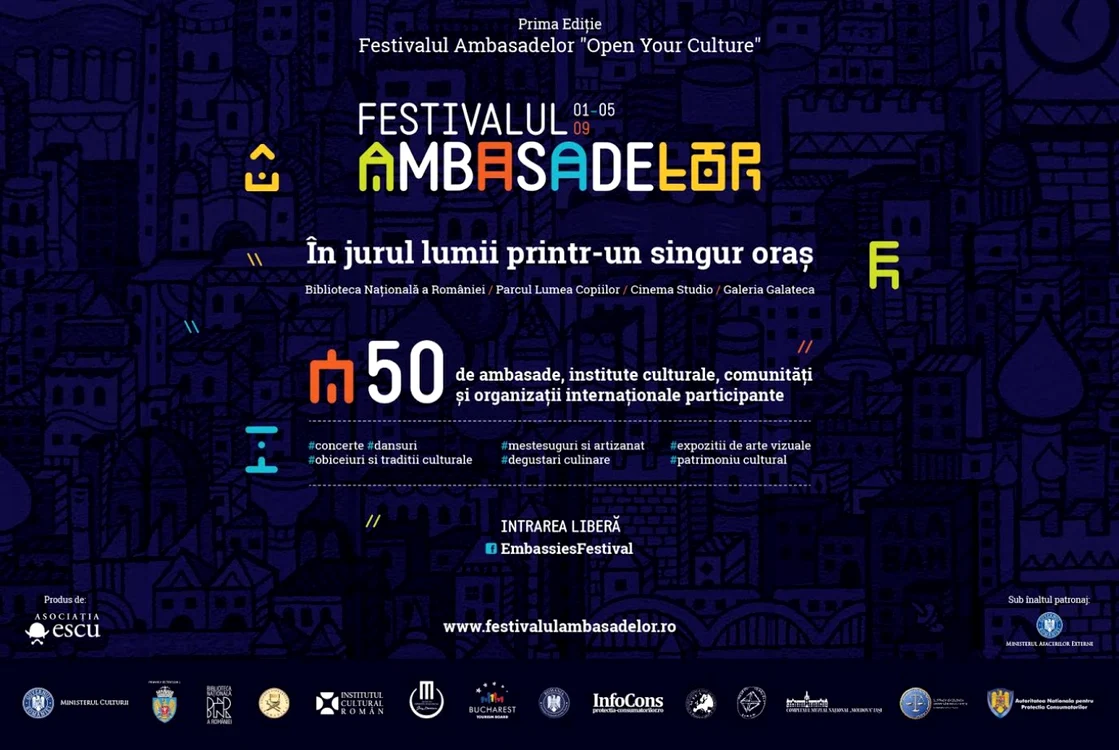 Festivalul Ambasadelor debutează la Bucureşti pe 1 septembrie