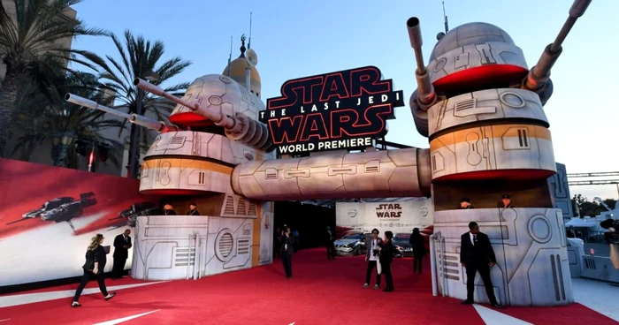 Premiera mondială a filmului „Star Wars: The Last Jedi“ a avut loc la Shrine Auditorium din Los Angeles FOTO Getty Images