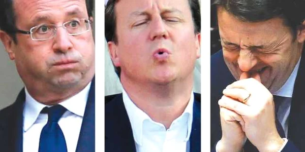 Francois Hollande David Cameron Matteo Renzi FOTO Reuters