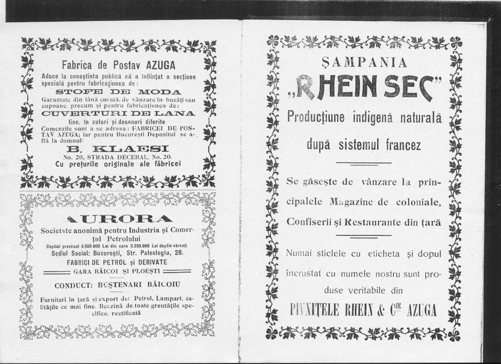 Reclamă vinuri în ziarele dobrogene