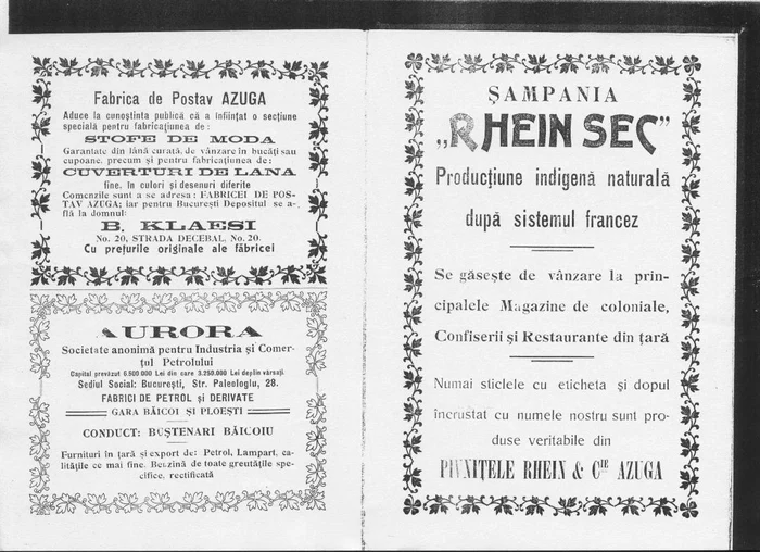 Reclamă vinuri în ziarele dobrogene