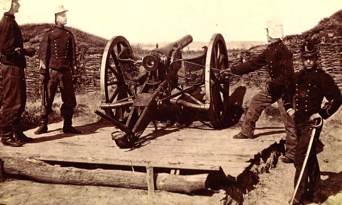 Bateria Carol de la Calafat, în timpul Războiului de Independență (© Fototeca Muzeului Militar Național „Regele Ferdinand I”) 