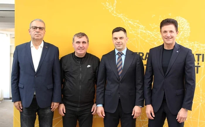 Chițac, Hagi, Novak și Gh. Popescu FOTO: Ministerul Sportului