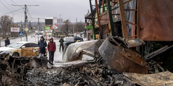 Distrugeri in Irpin Ucraina FOTO Getty Images