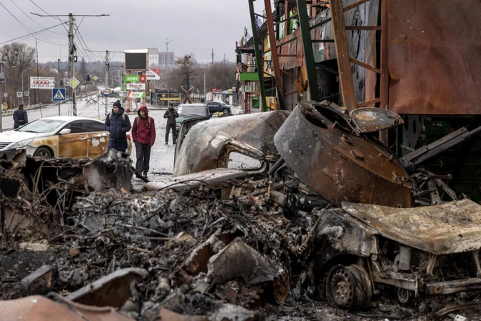 Distrugeri in Irpin Ucraina FOTO Getty Images