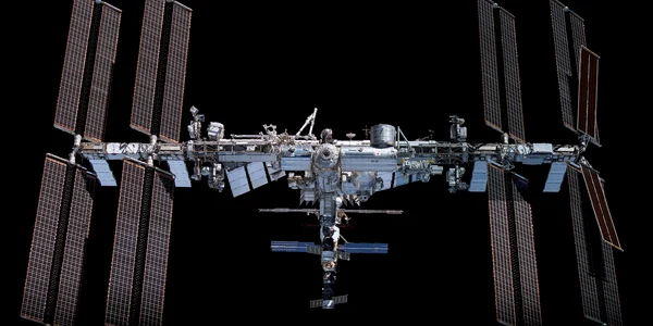 Statia Spatiala Internationala  Sursa NASA    Wikipedia jpg