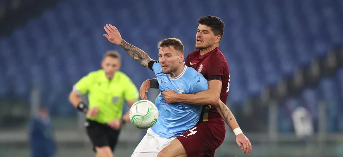 După ce a trecut de CFR Cluj, Ciro Immobile a fost învins de Alkmaar. Foto EPA EFE