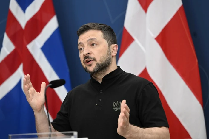 Volodimir Zelenski la summitul nordic din Suedia FOTO EPA-EFE
