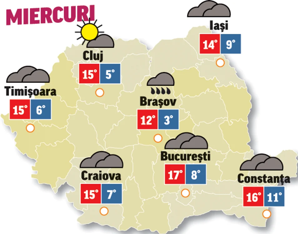 Prognoza meteo 30 septembrie anunță că aria ploilor se va restrânge