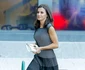Regina Letizia în rochia Hugo Boss la Madrid, în 2019. FOTO: Profimedia