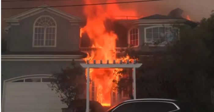 Incendii în Los Angeles FOTO: captura video