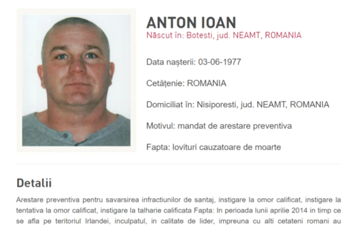 Ioan Anton a fost arestat în urma unui denunţ. FOTO Poliţia Română