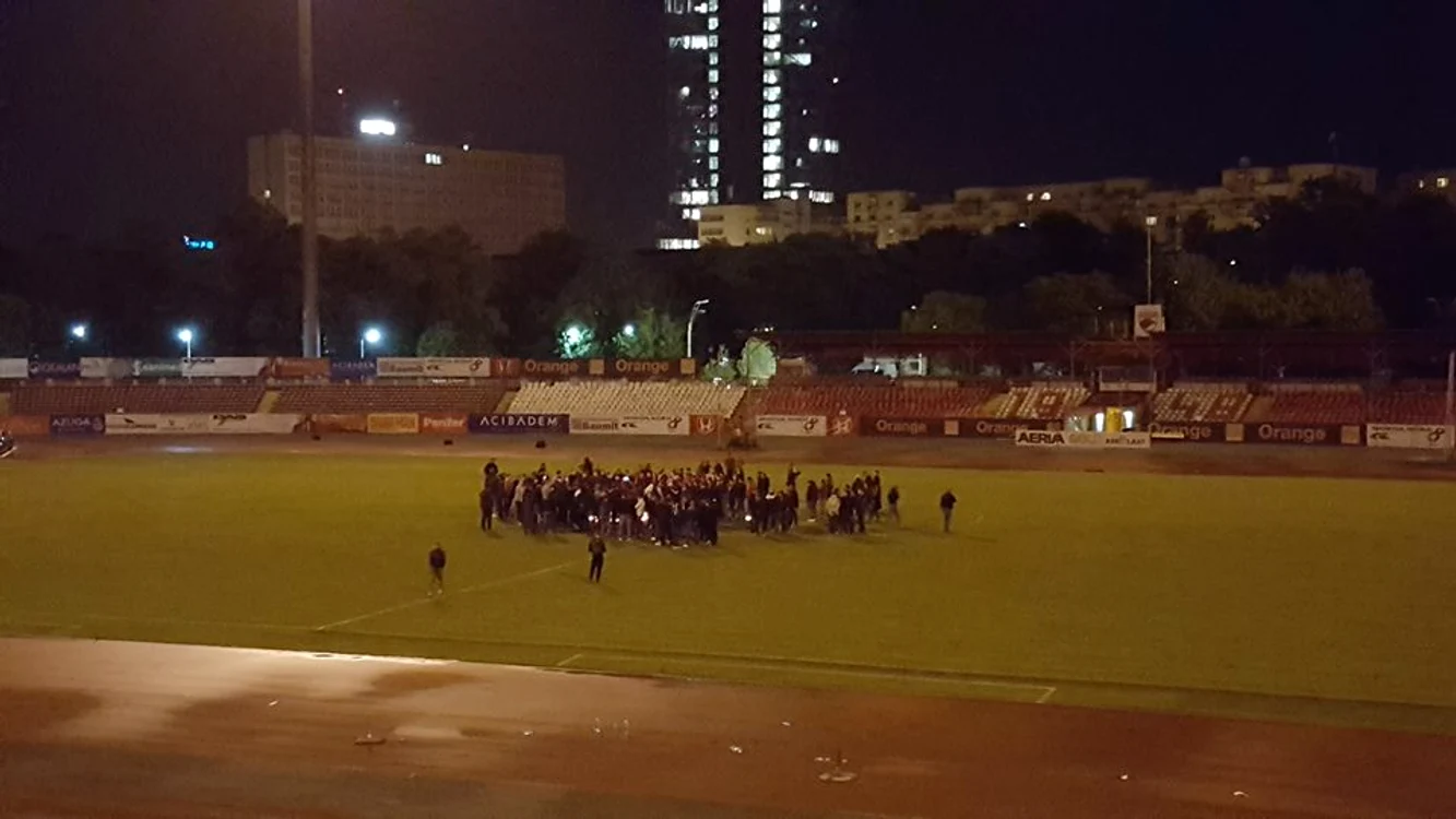 Suporterii dinamoviști s-au adunat pe arena din Șoseaua Ștefan cel Mare