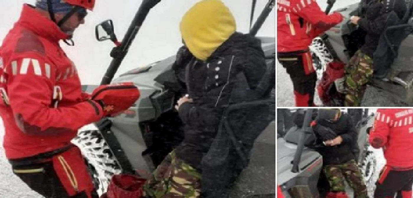 Tinerii au început să-i  la telefon pe salvatori şi să-i certe că nu ajung mai repede la ei FOTO Salvamont Busteni/ Facebook