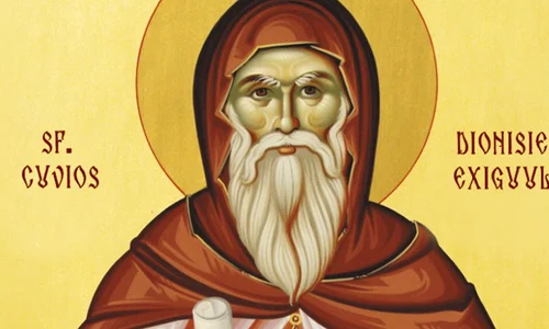 Sfântul Cuvios Dionisie Exiguul este cel care a propus numărarea anilor începând cu întruparea Domnului jpeg