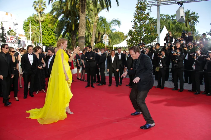 Quentin Tarantino şi Uma Thurman