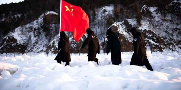 Iarnă geroasă în Mohe, polul nord al Chinei Foto Profimedia
