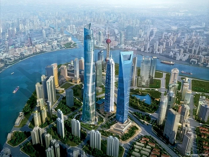 Shanghai Tower, Shanghai: 632 metri