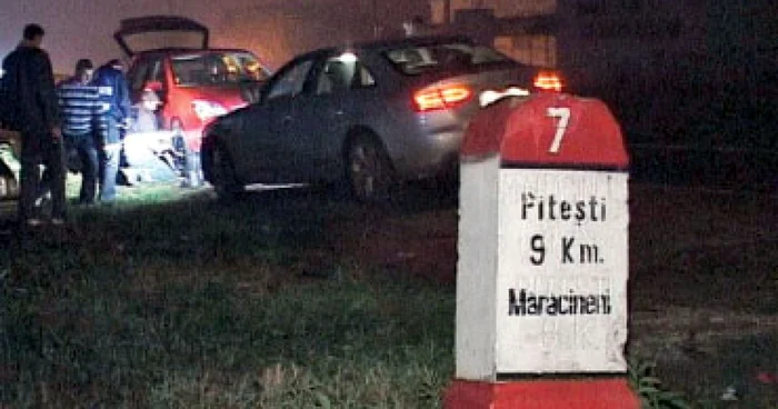 Groapă-capcană pe un drum european