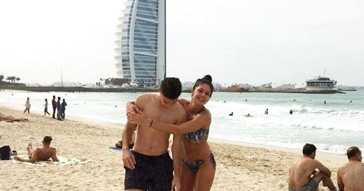 Andreea Mitu, alături de fratele ei, fotbalist la Rapid FOTO Facebook